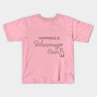Happiness is Schnauzer Kisses T-Shirt, Schnauzer hoodie, I love Schnauzers Dog, Schnauzer lover gift Kids T-Shirt
